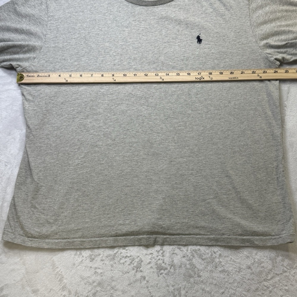 Polo Ralph Lauren T Shirt Mens XL Gray Pony Logo Cotton‎ Classic Fit Tee - Picture 5 of 8